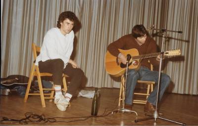 Praznik pomladi 1985. Ivo Tull in Sergij Štoka.