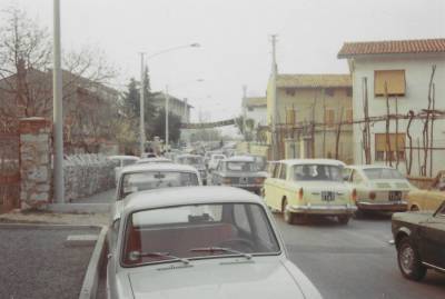 Praznik pomladi 1972. Dobrodošlica številnim obiskovalcem.