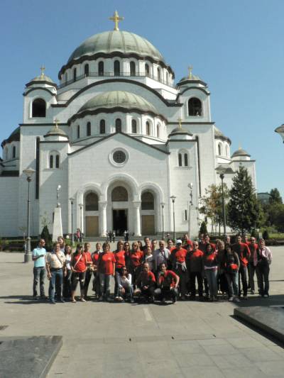 Beograd, cerkev svetega Save. September 2007.