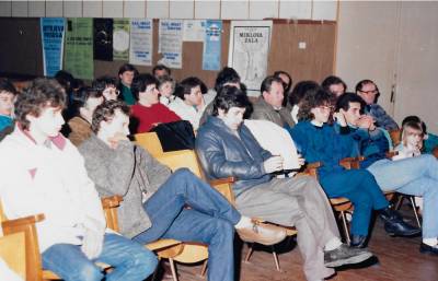 občni zbor SKD Hrast, februar 1987.