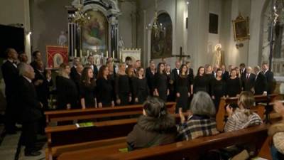 Koncert sta zbora zaključila skupaj z Vrabčevo Zdravljico